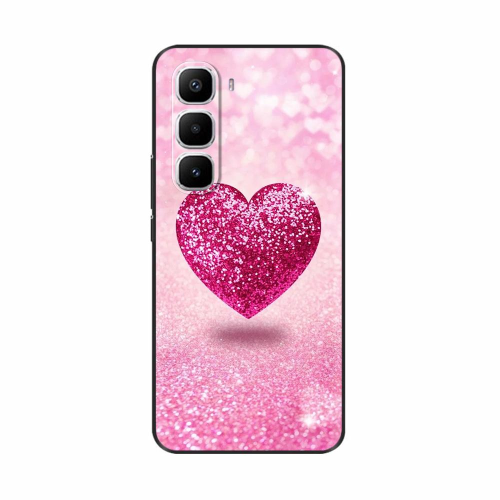Чехол для Infinix Hot 60 Pro Plus Силиконовый Милый Кот Панда Модный Цветок Любовь Расписной Чехол для Телефона Для Infinix Hot 60 Pro Hot60 Pro