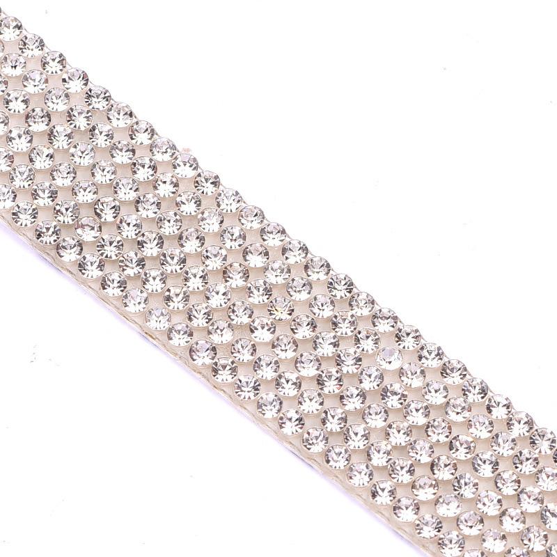 Glass Mesh Drill Row Drill Double-Sided Rubber Drill Piece Diy Rhinestone Mobile Phone Beauty Case Car Drill Sticker Accessories