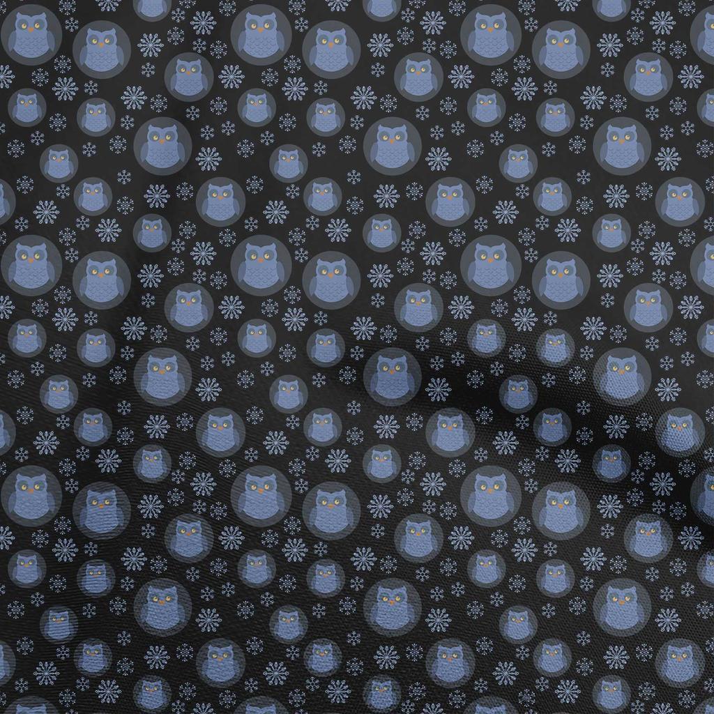 oneOone Cotton Flex Brown Fabric Owl Sewing Craft Projects Fabric Prints By Yard 40 Inch