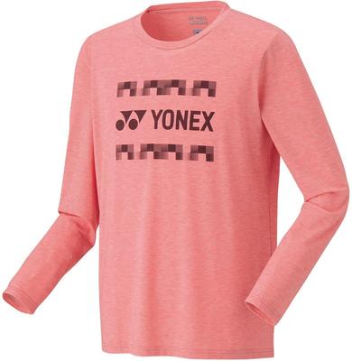 YONEX Футболка с длинным рукавом, лилово-розовая, размер S (Подходящий стиль), (539),