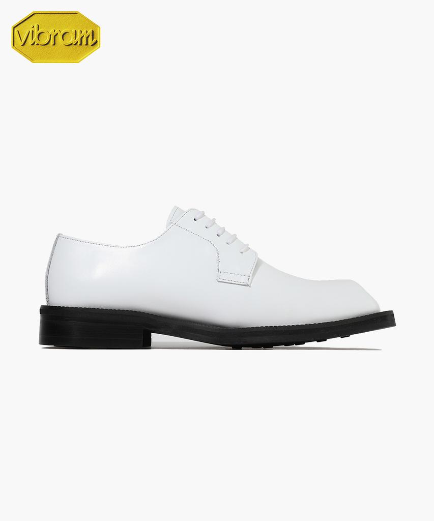 Firenze Atelier [Vibram] Derby на 5 шнурков с объемным квадратным носком 8420 [Кремово-белый]