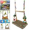 For Parakeets Budgie Bird Toy Hanging Parrot Swing Toy Parrot Climbing Net Bird Perch Pet Hammock