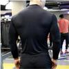 Мужская спортивная одежда, приталенная дышащая, тонкая, быстросохнущая, удобная, для бега, тренировок, фитнеса, толстовка с длинными рукавами