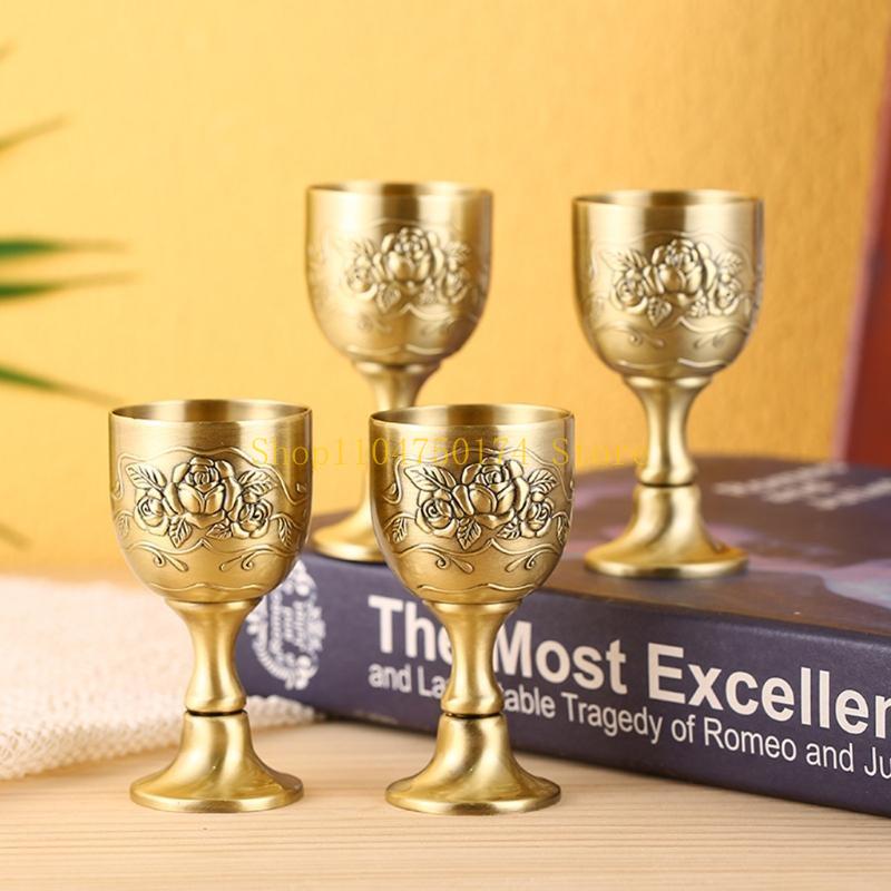European Cocktail Glass Glass Zinc Alloy Goblet Red Wine Glass Zinc Alloy Material for Bar KTV Use top sale