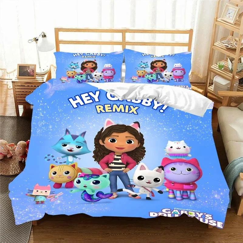 Комплект постельного белья Gabbys D-Dollhouse, пододеяльник, одеяло, односпальная кровать, двуспальная кровать, для детей, девочек и мальчиков, подарок, комплект постельного белья размера «king size»