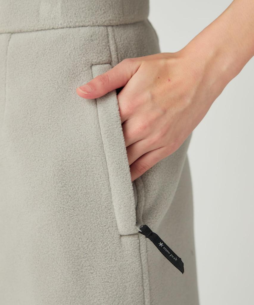 Snow Peak Флисовая юбка Юбка Низ Черный 3 Водоотталкивающий SK-25AW005 Женская