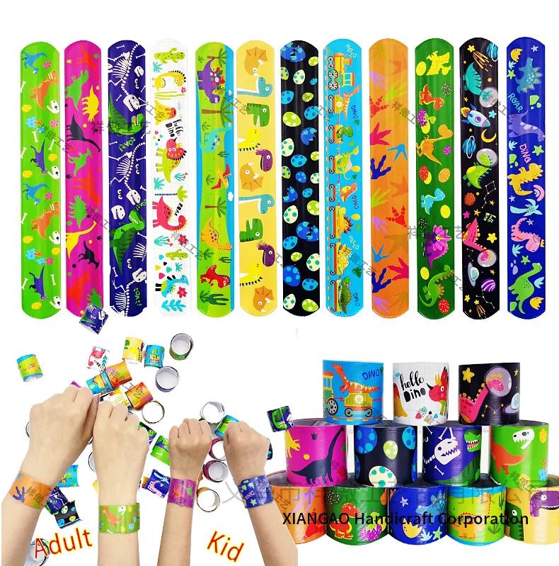 10 шт. милые браслеты с динозаврами для детей, джунгли, сафари, вечеринка с динозаврами, рев динозавра, вечеринка, Rawr, мальчик, один подарок на первый день рождения