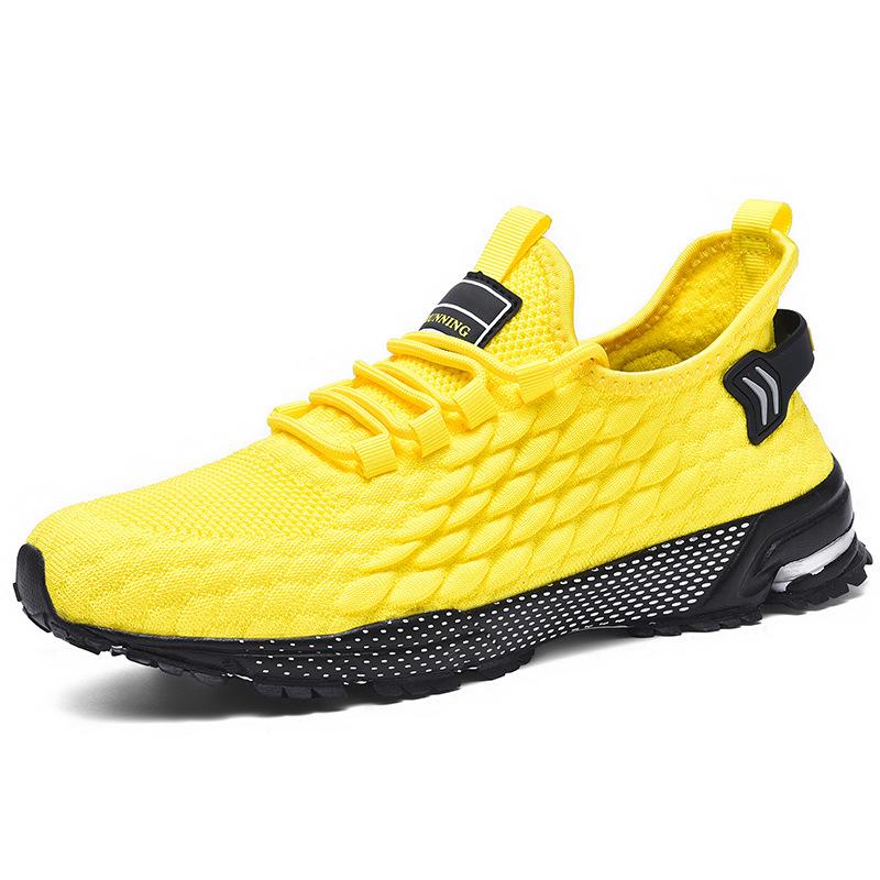 Популярная мужская обувь большого размера, дышащая спортивная обувь из сетки с плетением, амортизирующая, мужская обувь для отдыха, путешествий, фитнеса, бега