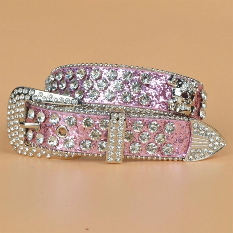 Стимпанк Ремень со стразами Женский Пояс на талию Западный Ковбойский Ремень из ПУ кожи с черепами и заклепками для Девочки-подростка Женский Мужской