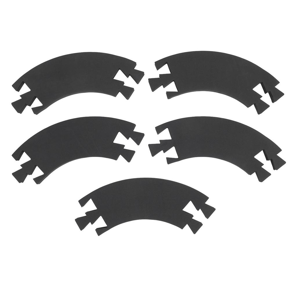 5 шт. Защитное окружение для дартсборда, Легкая сборка, Черный ЕВА, Сращенный протектор стены для дартсборда для