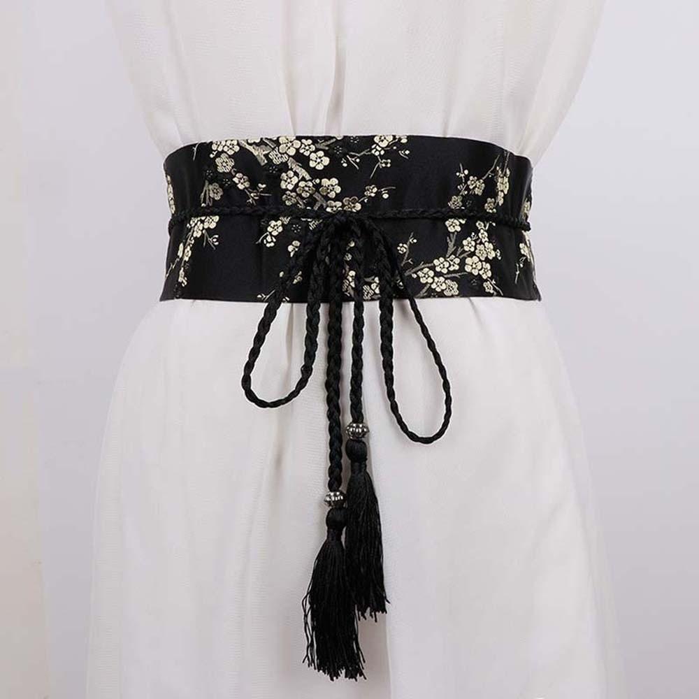 Embroidered Embroidery Corset Wide Style Ethnic Girdle Hanfu Waistband  Kimono Match