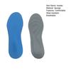 1 Pair Women Men Insoles 3D Design High Elasticity Anti-slip Super Soft Breathable Sweat Absorption Sponge Nano Deodorant Insoles Sports Accessories