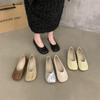 Flat Shoes Women Round Toe Pleated Slip On Ballerinas Flats Lazy Loafers Moccasins Ladies Soft Bottom Comfort Casual Flats Shoes