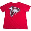 Величественная футболка Atlanta Falcons для взрослых, размер XL, красная, с большим логотипом, в винтажном стиле, НФЛ