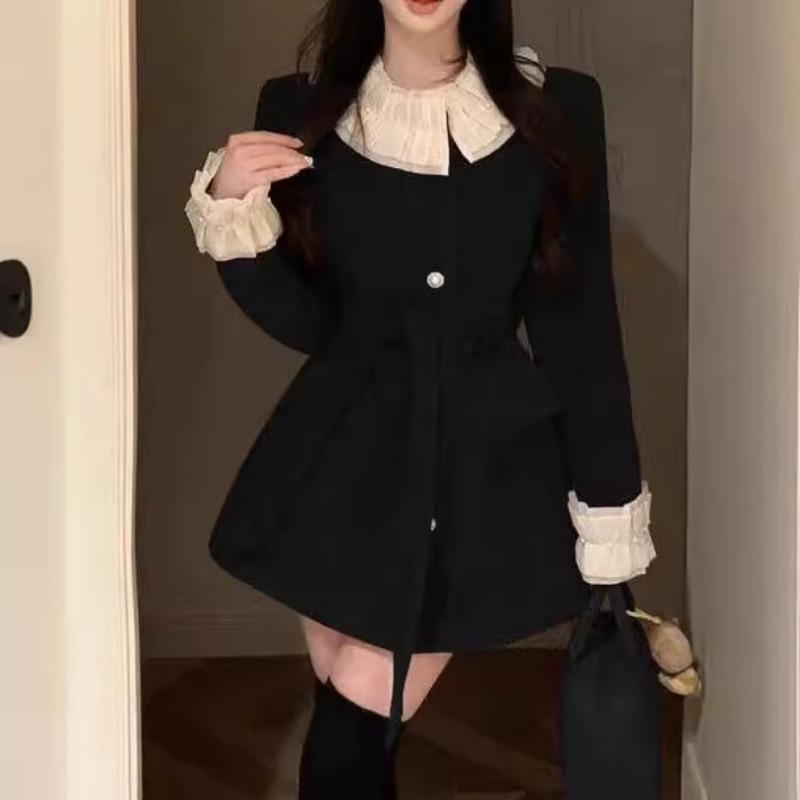 Утепленная куртка Xiaoxiangfeng для женщин на осень и зиму, новый стиль, высококачественный, женственный дизайн, верх с отделкой бисером