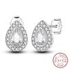 Earrings 925 Silver Shining Snowflake Mini Butterfly Ear Studs For Women Fine Birthday Party Jewelry Gifts