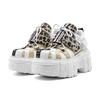 Woman Sneakers New Punk Style Women Shoes Gothic Ankle Rock Boots Lace-up Heel Height Platform Shoes Woman Metal Decor