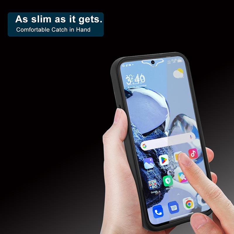 Для Redmi 13C 360 Полная защита корпуса Прозрачный чехол Для Redmi 11A Для Redmi 12 12C Силиконовый Прозрачный Ударопрочный Чехол для телефона