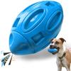 Squeaky Dog Toys For Aggressive Chew Toy Rubber Puppy Chew Ball Teeth Grinding Cleaning Durable Pet Toy