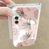 Чехол в стиле абстрактной геометрии для Samsung S26 S25 S24 Ultra S23 S22 S21 FE A15 A16 A17 A35 A36 A37 A54 A55 A56 A57 5G Мягкая обложка с текстурой кожи