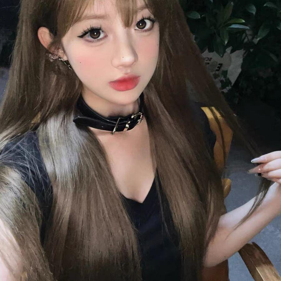 Y2K воротник женский шейный ремешок темный чокер ожерелье шея ключица цепочка шейный цепочка ошейник аксессуары