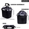 Foldable Bicycle Front Basket Aluminum Zinc Zinc Alloy Frame Mountain Bike Bags Pet Dog Carry Pouch  Outdoor