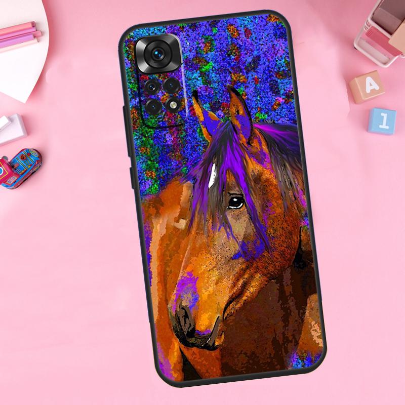 Красивая Лошадь Для Чехла на Телефон Xiaomi Redmi Note 14 10 11 12 13 15 Pro Plus Для Redmi 15 15C 14C 12C 10C 13C