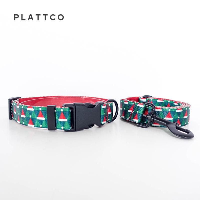 PLATTCO Рождественская шапка Нейлоновый поводок для собаки PDC340