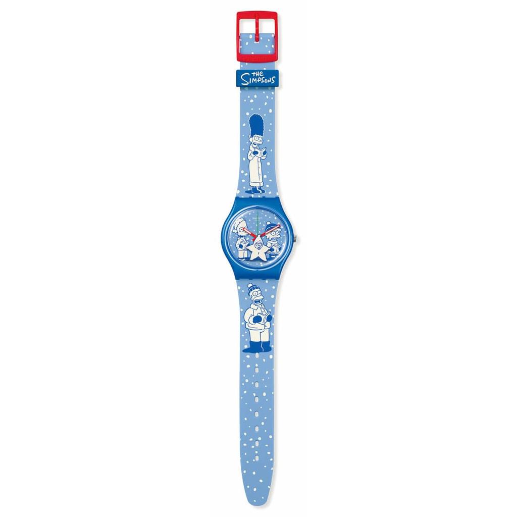Часы TIDINGS OF JOY SO28Z126 Blue [Swatch]
