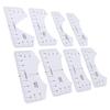 8PCS T Shirt Ruler Guide PVC Clothing Centering Design T Shirt Alignment Tool for Heat Press