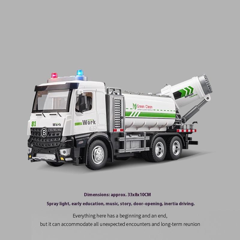 Alloy Truck Toys Children's Semi-Trailer Transporter Construction Vehicle Flat Trailer Model Car