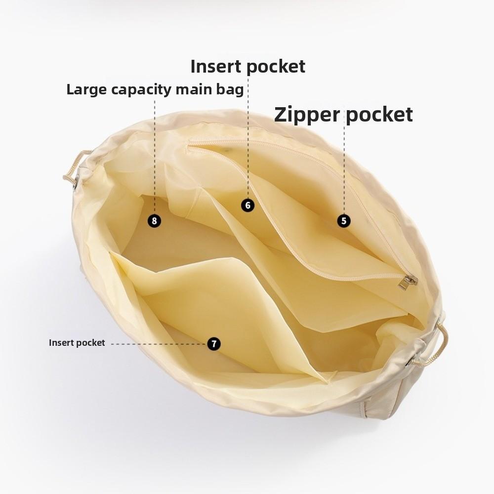 Multi layer Insert Cosmetic Bag Multi-Pocket Storage Bag Simple Nylon Toiletry Bag  Travel