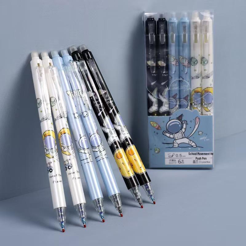 Креативная мультяшная термочувствительная стираемая ручка - 0,5 мм кристально-синяя нейтральная ручка Moresafe для студентов