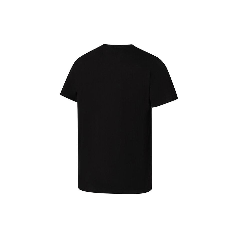 Puma Solid Color Chest Logo Print Crew Neck Short Sleeve T-Shirt Men Tops Black 673654-01