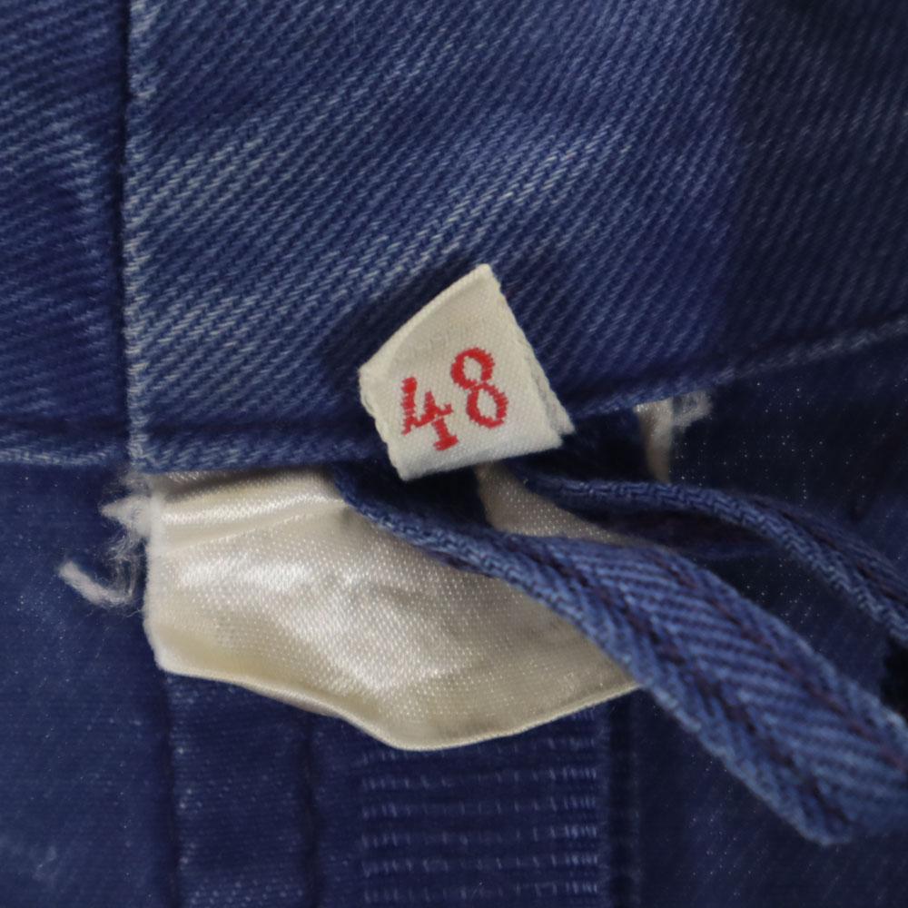 EURO WORK 70-е винтажный комбинезон куртка 48 синий Мужской Б/У