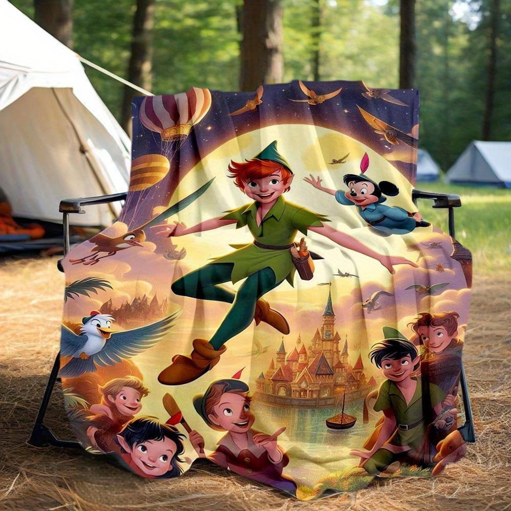 1pc, Peter Pan & Friends Blanket Soft and Cozy for All Seasons, Living Room, Travel, Camping, Outdoor Blankets