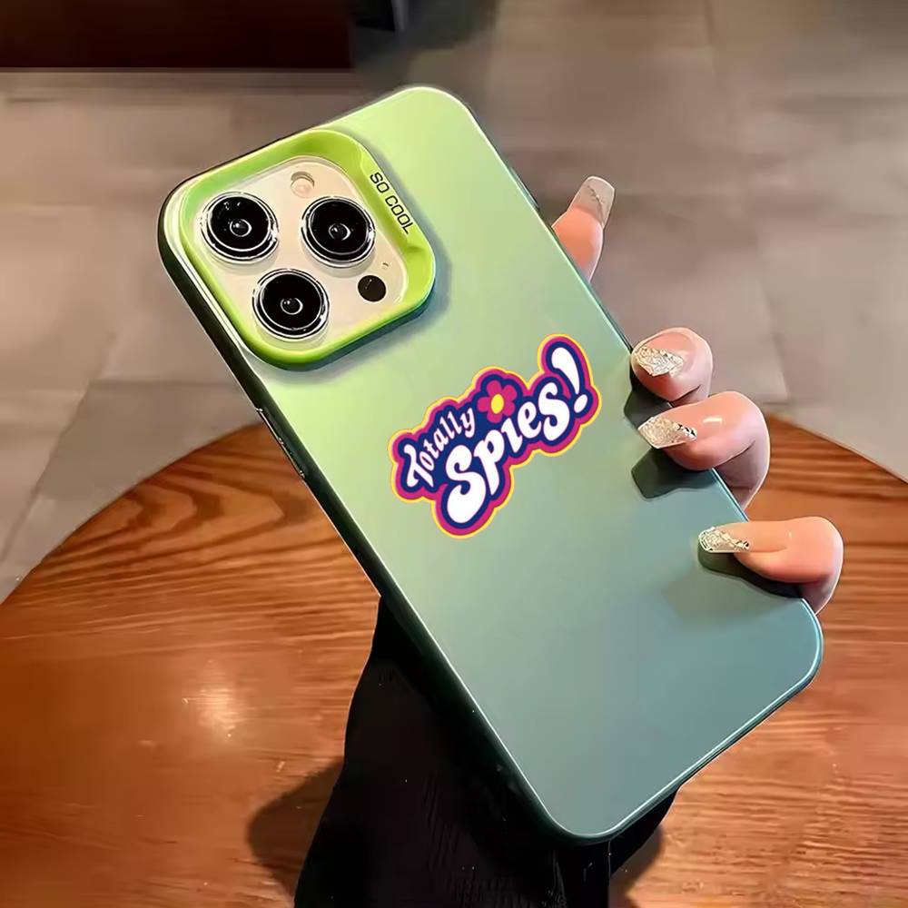 Крутой Чехол Для Телефона Totally Spies Цвет Серебристый Корпус Для IPhone 17 16 15 14 13 12 11 Pro Max Plus