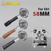 58MM бездонный портафильтр для E61 EXPOBAR с фильтром корзина держатель фильтра Кофейные аксессуары эспрессо-машина инструменты бариста