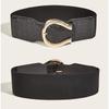 Buckle Fashion Gold Decoration Women Casual Wide Waist Belt For Use Daily