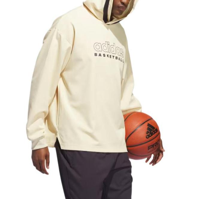 Adidas Sweatshirts Men's Beige Hooded Moderate Other IR9251