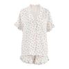 European and American pure cotton breathable and comfortable printing short-sleeved cotton and silk pajamas women's summer suit women's loungewear