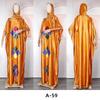 Plus Size Women's Muslim Robe with Headscarf - Middle East & Africa Style, Hot Drill Design.