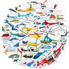 50 шт. Наклейки-вертолеты Водонепроницаемые Многоразовые Наклейки для телефона, ноутбука, багажа