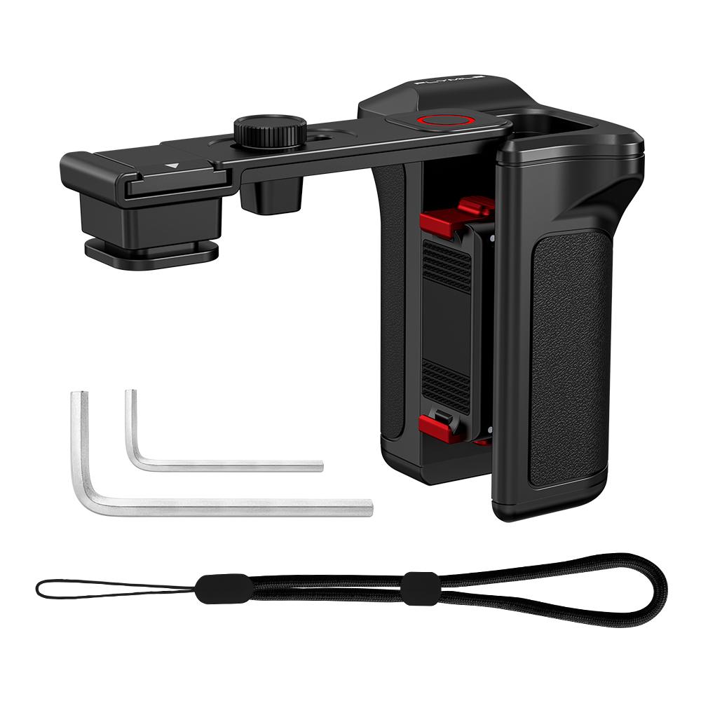 Комплект ручек Flymile Street Grip Рукоятка для фотосъемки для камеры DJI Osmo Action 6 Расширительное крепление с кнопкой спуска затвора Аксессуары