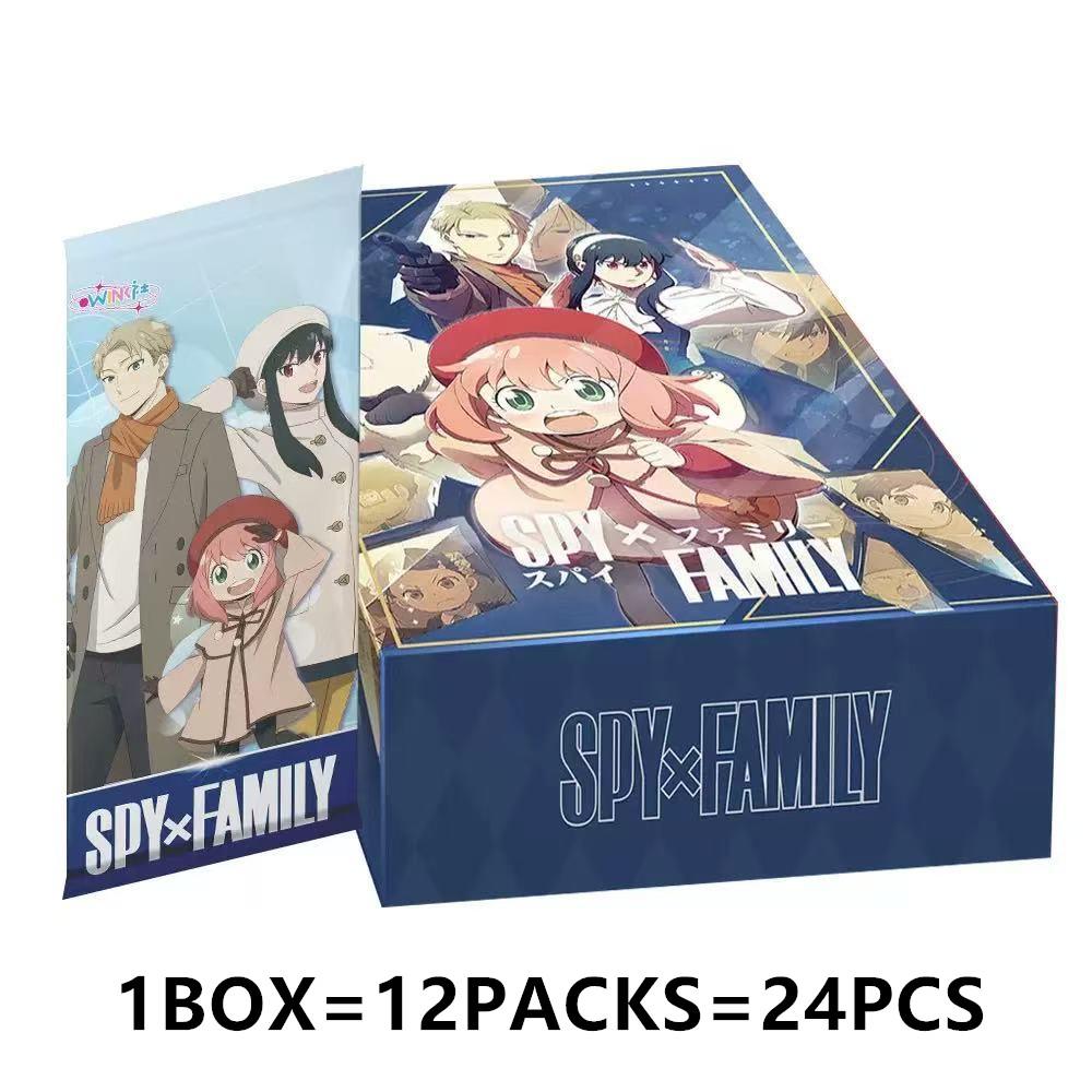 Hot Anime SPY×FAMILY Collection Cards Anya Forger Becky Cute Exquisite Damian Diamond Inlaid Cards Children Christmas Gifts Toys