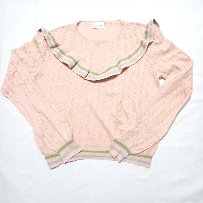 [Used] RED VALENTINO/Red Valentino sweatshirt pink knit/b48-34