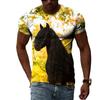 Summer Various Animal Pattern Men's T-shirt 3D Fashion Cool Style Printed T-shirt Hip Hop O-neck Casual Trendly Short Sleeve Tee