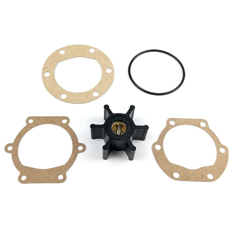 Water Pump Impeller Repair Kit Replacement for Jabsco 653-0001-P Johnson 09-810B-1 Volvo Penta 876097 Yanmar F4B 128990-42200