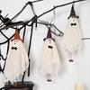Halloween Ghosts Wind Chimes Decoration Outdoor Hanging Flying Ghost Bell with Witch