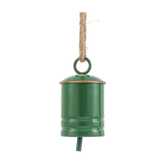 Деревенский Рождественский Колокольчик Коровы Винтажный Металлический Колокольчик с Джутовой Веревкой Ручной Работы Колокольчики Ветра Настенный Декор для Рождественской Новогодней Вечеринки